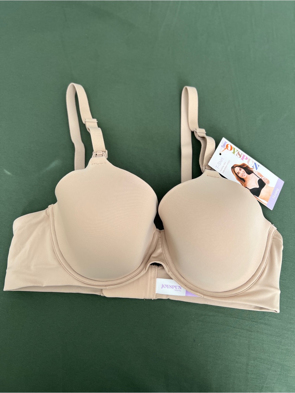 Nude T-Shirt Nursing Bra with Lightly Padded Cups Size 38C